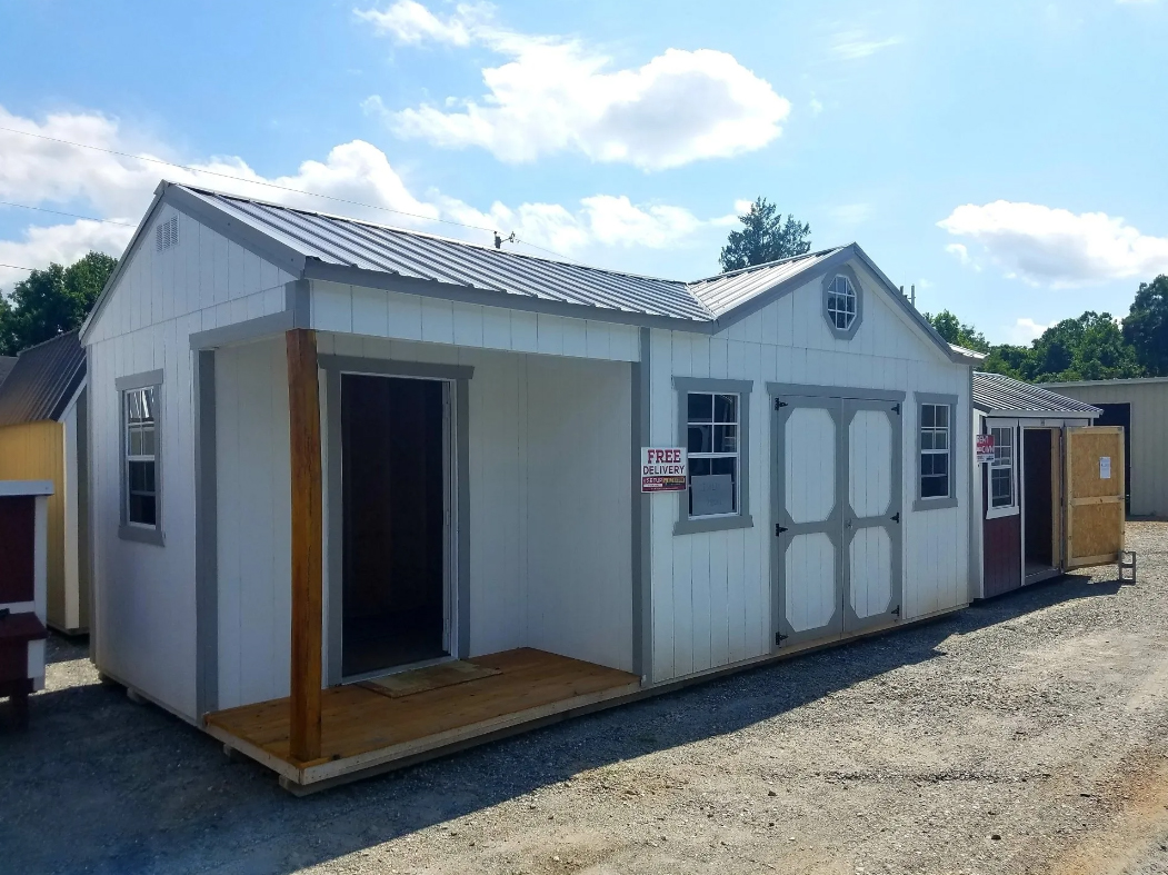 12X24 Side-Porch, Gable Dormer
