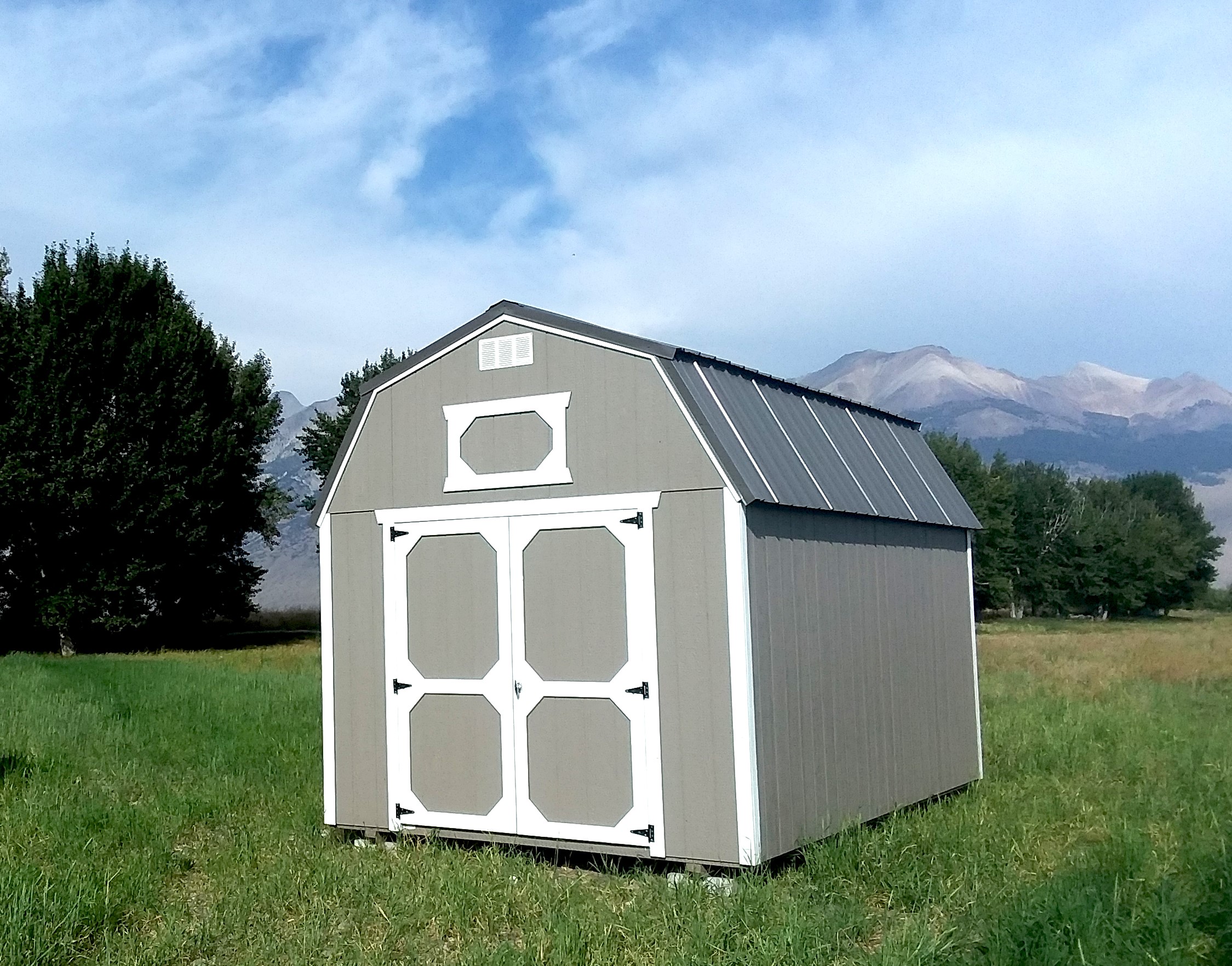 gray lofted barn